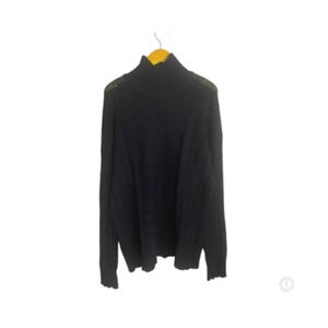 Armani Black Wool Turtleneck Sweater